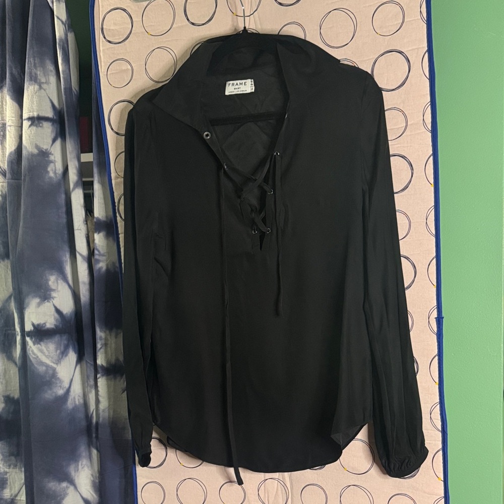 Frame Denim Black Shirt